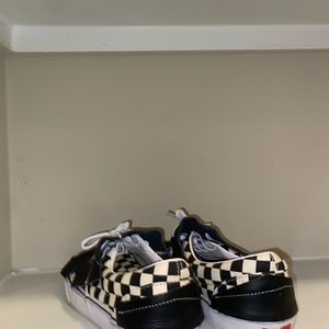 Vans checkboard and leather